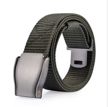 YCMW-0013, yiwu factory selling automatic buckle canvas trousers belt