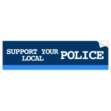 Custom advertising custom police bumper sticker