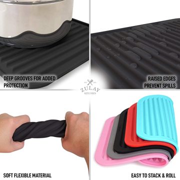 Trivets de silicone para panelas e panelas