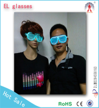 party led glasses for music concert / sound activated el glasses with inverter wholesale