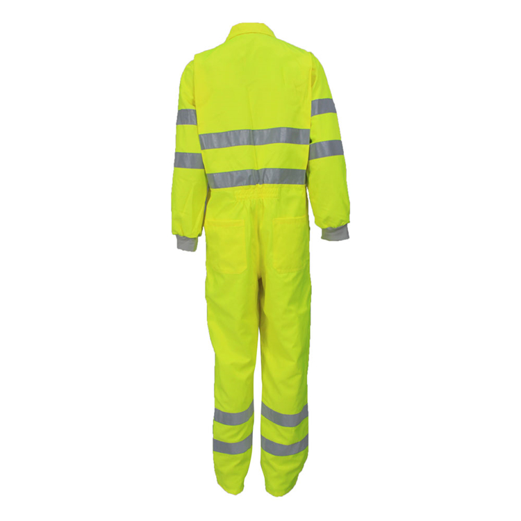 Wholesale EN20471 High Visibility Coverall With Reflective Tape