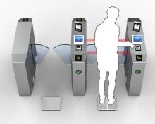 ESD Swipe Card Access Control Turnstile