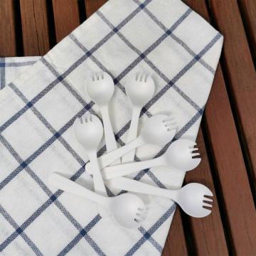 Compostable PLA Eco jednorazowe plastikowe sztućce Spork