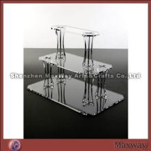 Transparent Square 3 Tiers Acrylic Wedding Cupcake Stand