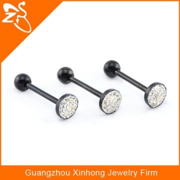 Wholesale plated black baby fashion design crystal body jewelry