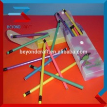 GOOD price Poly slide pencil case with button closure