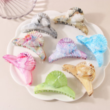 High-end Shark Clip Headwear with Faux Acetate Shell Claw Clip for Women's Hair Accessories