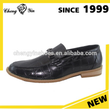 Hot Sale Cheaper Black No Lace Comfortable Wholesale Leather Casual Shoes for Men