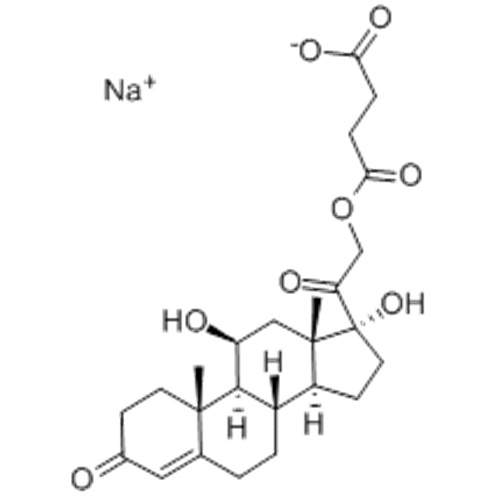 Sal 4-eno-3,20-diona, 21- (3-carboxi-1-oxopropoxi) -11,17-di-hidroxi, sal de sódio (1: 1), (57279309,11b) - CAS 125-04- 2