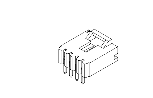 2,54mm cao độ 90 ° wafer AW2547RA-XP-G