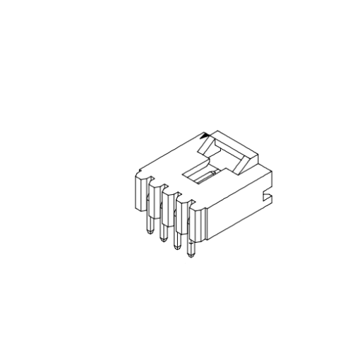 2.54mm Pitch 90 ° gofret AW2547RA-XP-G