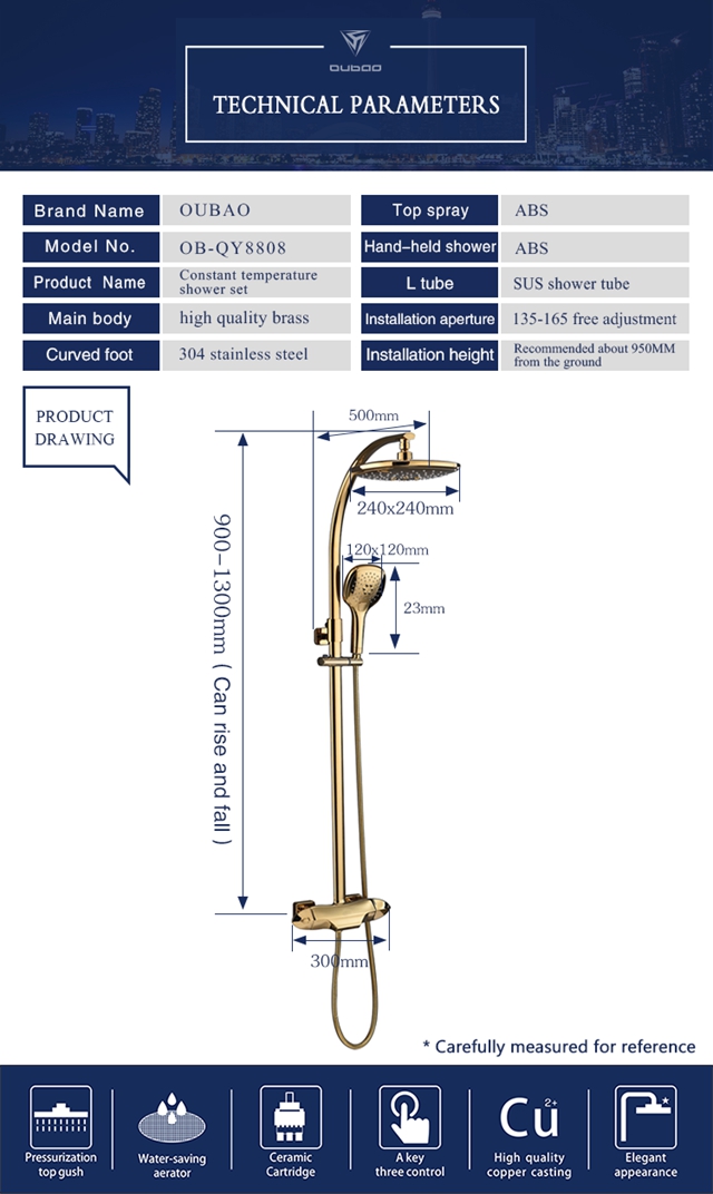 SHOWER FAUCET OB-QY8808-2