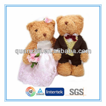 Couple teddy bear wedding