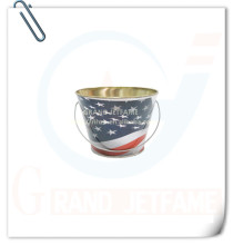 household decor small tin pails