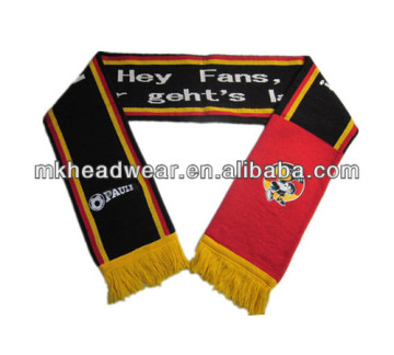 football fan scarf knitting pattern custom