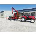 wood farm with a four-wheel drive timber trailer