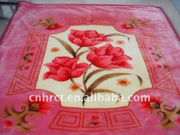 super soft blanket,flower design super soft blanekt