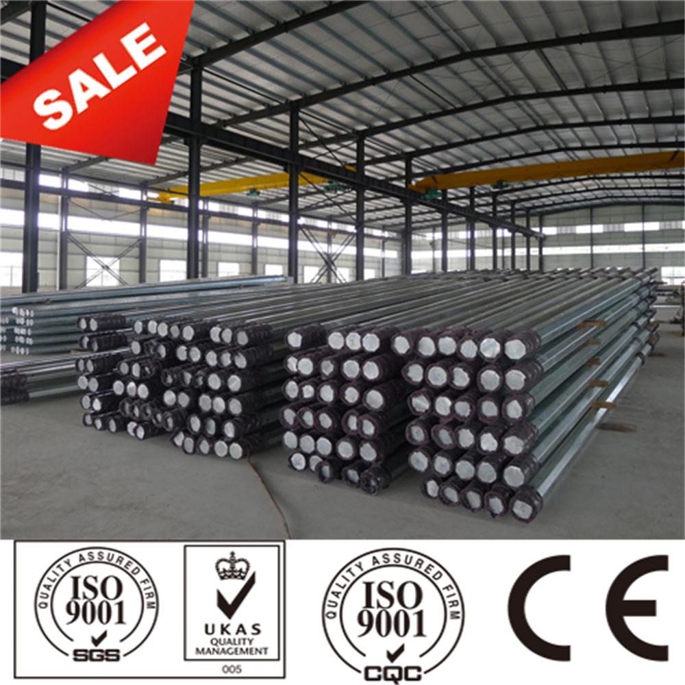 9 မီတာ 30 Galvanized သံမဏိဝင်ရိုးစွန်း