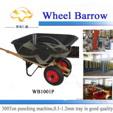 Big Tray Wheelbarrow, Double Wheel Wheelbarrow