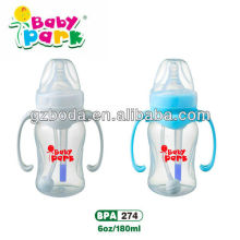 pp baby bottle containers with auto-drinking straw