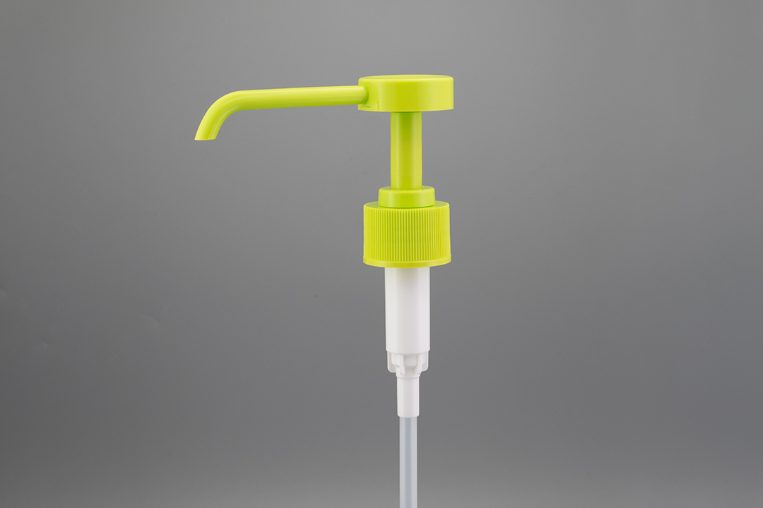 Özel 28/410 Yeşil Nervürlü 3cc Yukarı-Aşağı Kilitli Losyon Pompası Custom 28/410 Green Ribbed 3cc Up-Down Lock Lotion Pump