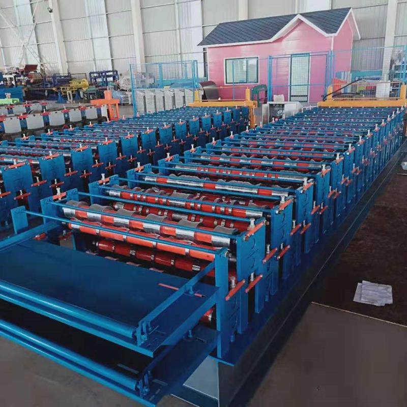 Best price quality double layers color steel roll forming making machine