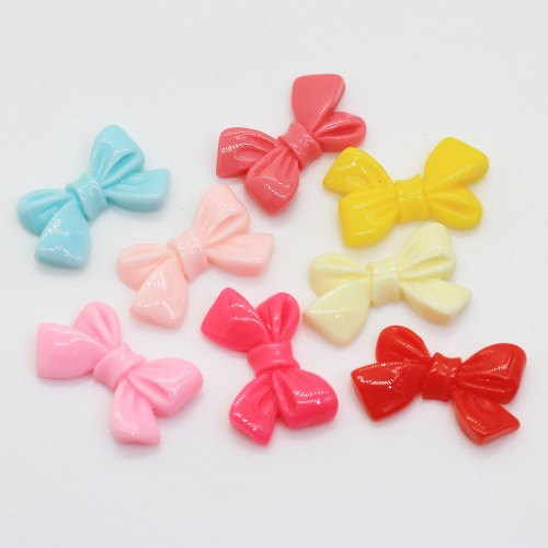 Mixed Resin Bow 25mm Decoration Crafts Flatback Cabochon Embellishments For Scrapbooking Cute Diy Nail Art Accessories