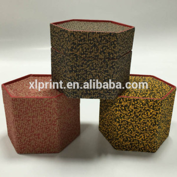 Round paper box with handkamaking paper drum shape gift box