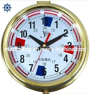 Nautical Quartz Radio Room Clock with Radio Silent Time