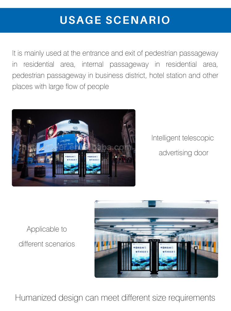 Deper Factory Direct Price PW50 Safety Door Access Out Door Advertising Security Doors