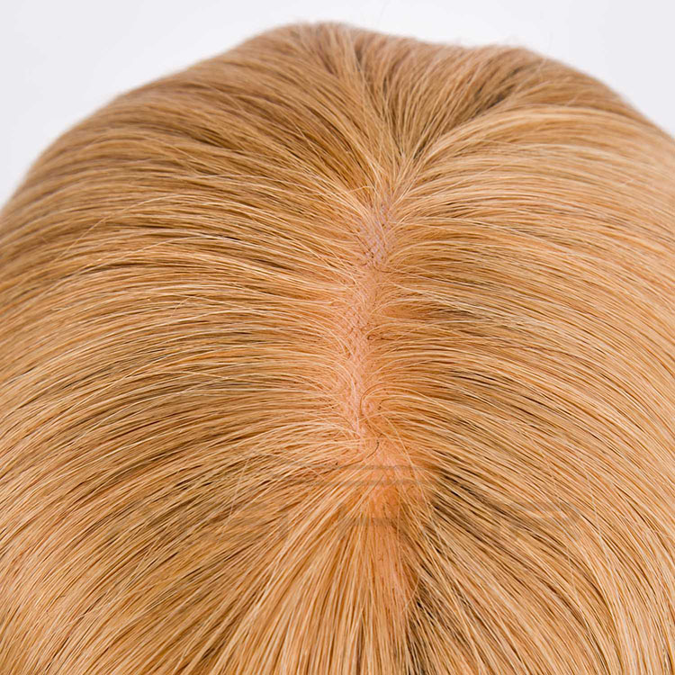 Aisi Hair Best Selling  Malaysian Hair Bob Cut Style Blonde Half Hand Tied Lace Wig For White Women