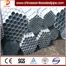 BS1387 galvanized threaded steel pipe for fluid transportation
