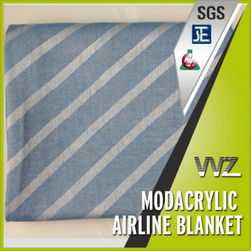 Economy class modacrylic flame retardant airline blanket Jacquard woven airline blanket Chinese manufacturer