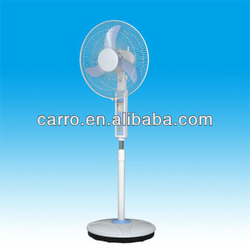 AC DC rechargeable air cooling fan with light