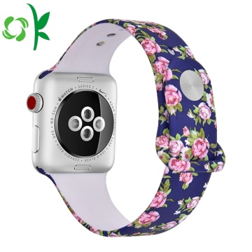 Original Printing Flora Wrist Silicone Smart Watch Straps