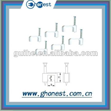 Flat cable nail clips