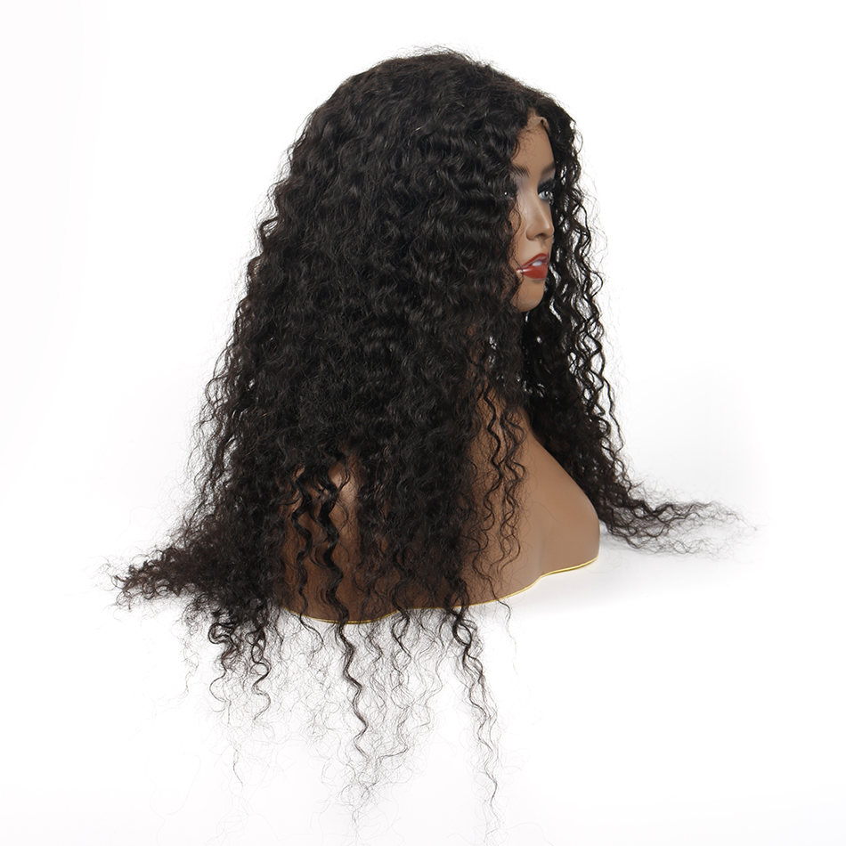 Unprocessed Brazilian Human Hair HD Full Lace Curly Wig Vendors,Water Wave Cuticle Aligned 100% Virgin Hair Wigs For Black Women