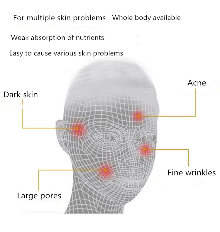 facial beauty device EMS & RF vibration massage beauty instrument