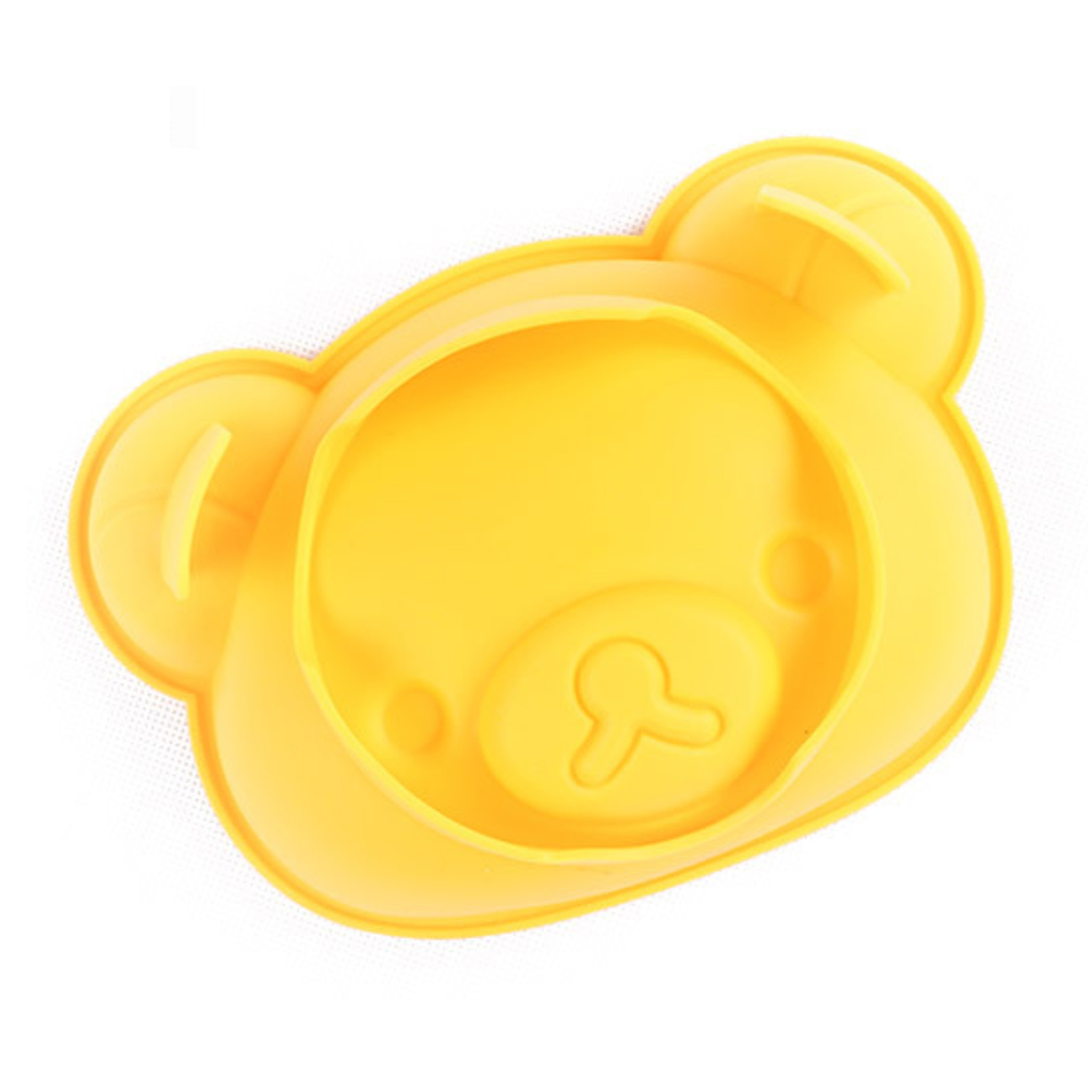 Yellow Bear Head Silicone Cake Mold (1)