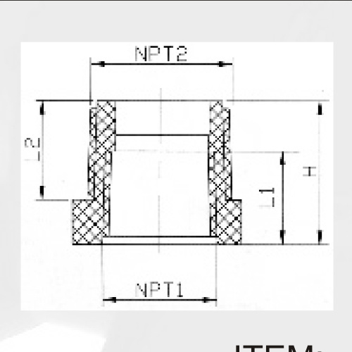 BS4346 Suministro de agua Upvc Rosca hembra reductor Bush