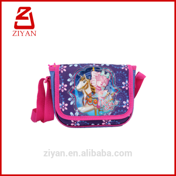 Jeans style girls one shoulder strap school bag