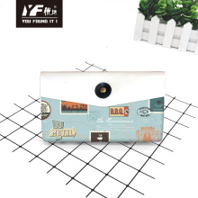 Custom retro label style PU leather handbag cosmetic bag pencil case&bag multifunctional bag