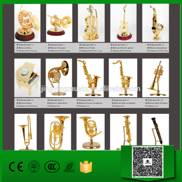 Mini Instrument Model, Miniature brass wind/wood wind musical instruments ornaments