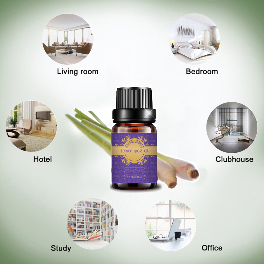 Huile essentielle de citronnelle de haute qualité 10 ml pour le diffuseur