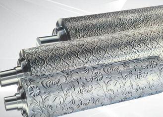 Chrome Plate Knurling Leather Embossing Roller Surface Roug