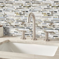 Commercial Decorative Strip Glass Mosaic Art Subway Tiles