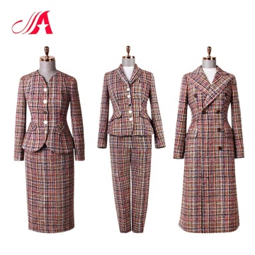 Elegant woman long coat over coat for women tweed coat designs women