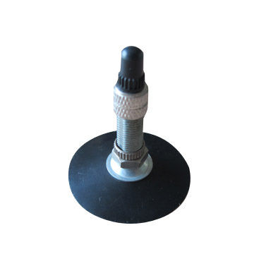 Rubber base valve, zinc-alloy stem top nut