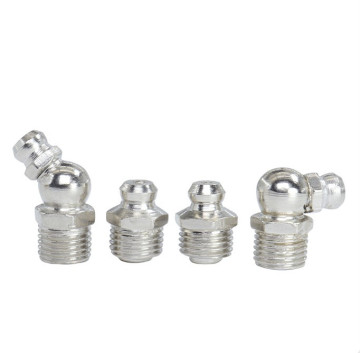 Carbon Steel Nickel Plated Grease Nipples and Fittings for Grease Gun Connections