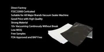 Black Back Vacuum Seal Bag